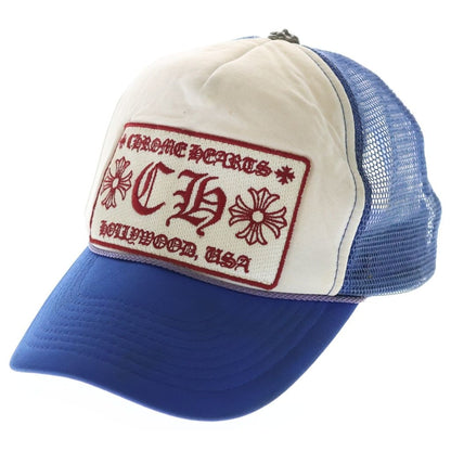 Chrome Hearts Vintage Trucker Cap Mesh Truck Khaki Cap Hat Blue White