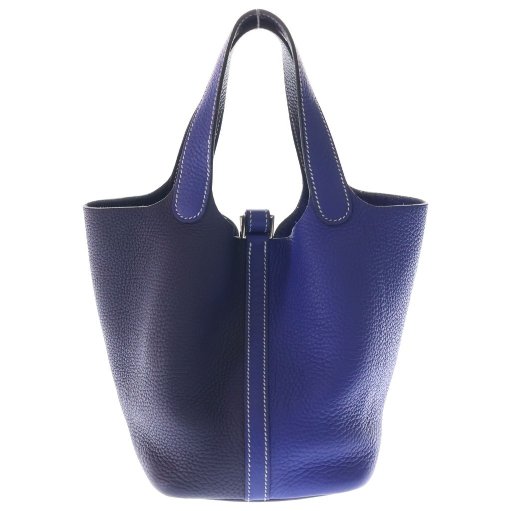 Hermes Picotin Kazak PM Blue Navy Taurillon Silver — view 2