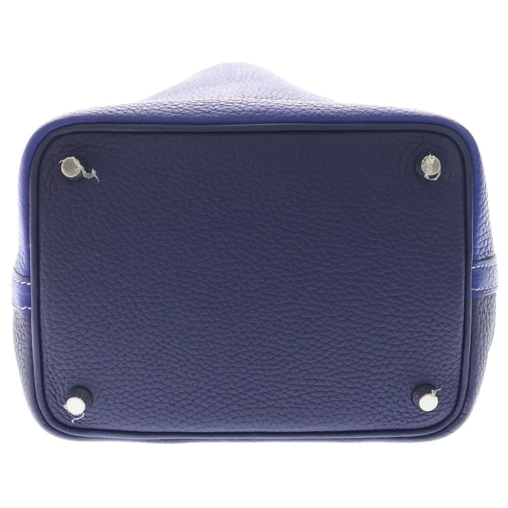 Hermes Picotin Kazak PM Blue Navy Taurillon Silver — view 4