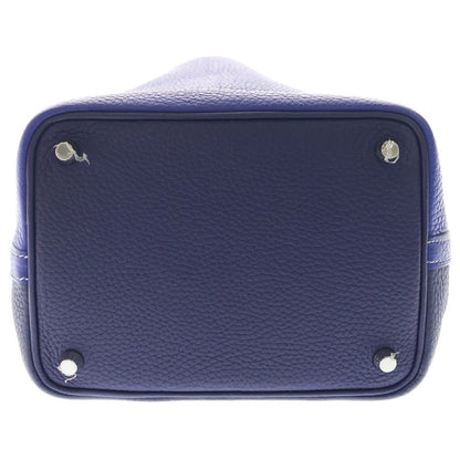 Hermes Picotin Kazak PM Blue Navy Taurillon Silver — view 4