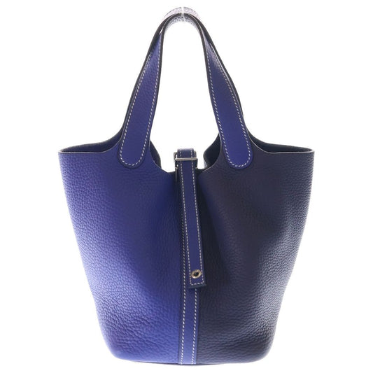 Hermes Picotin Kazak PM Blue Navy Taurillon Silver