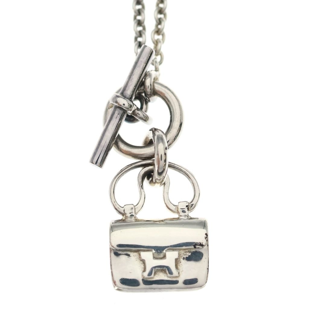 Hermes Amulet Constance Pendant Chain Silver — view 3