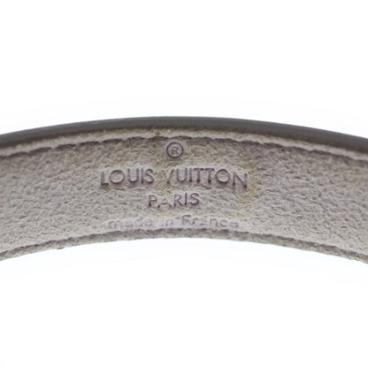 Louis Vuitton Bracelet Luck Monogram Flower Leather Silver Purple — view 5