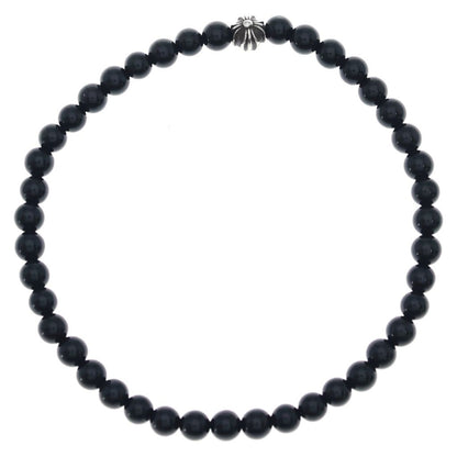 Chrome Hearts 4 mm Bead Bracelet Black Silver — view 2