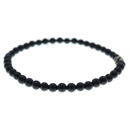 Chrome Hearts 4 mm Bead Bracelet Black Silver — view 3