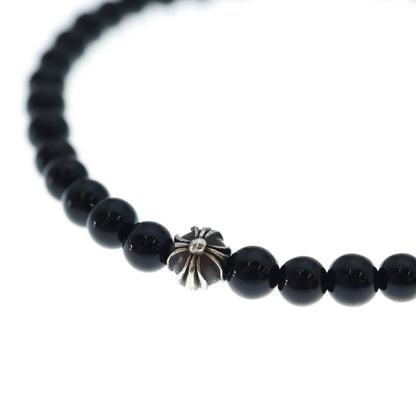 Chrome Hearts 4 mm Bead Bracelet Black Silver — view 5