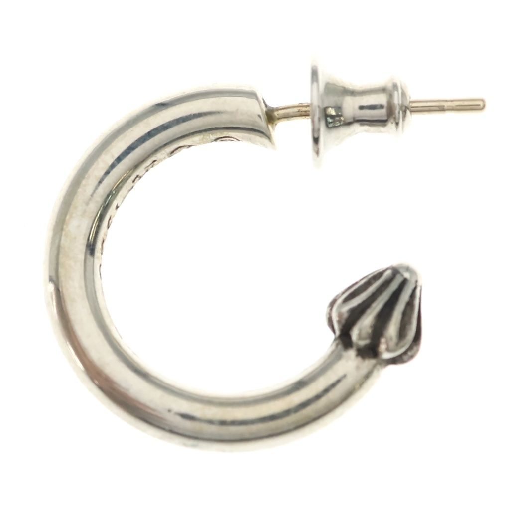 Chrome Hearts Hoop Plain Earrings Silver — view 3
