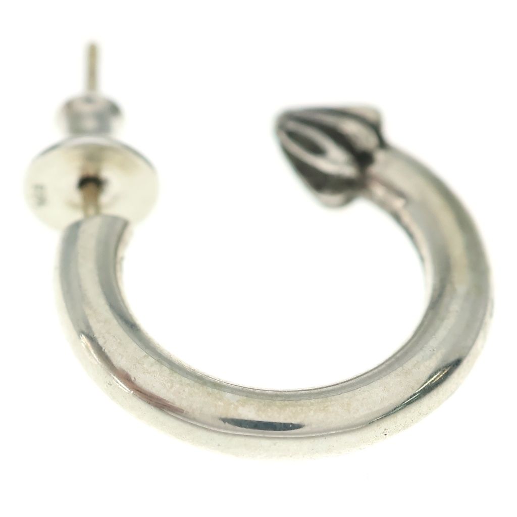 Chrome Hearts Hoop Plain Earrings Silver