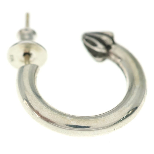 Chrome Hearts Hoop Plain Earrings Silver