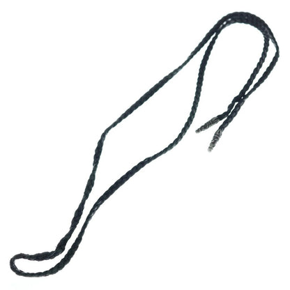 Chrome Hearts Leather Braid Scroll Blade Silver Necklace — view 2