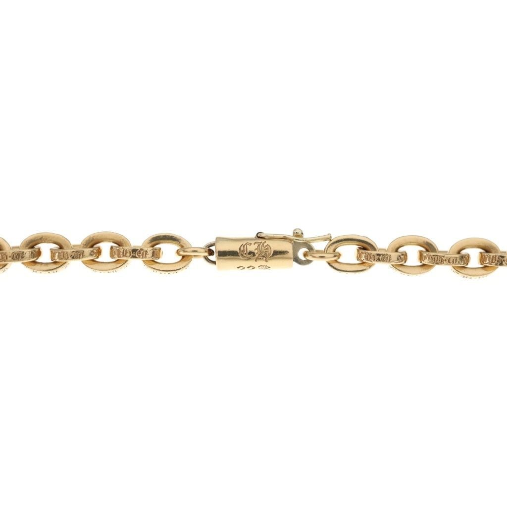 Chrome Hearts 22k Paperchain 20 Paper Chain Necklace Gold — view 5