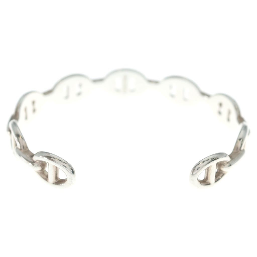 Hermes Chaine D'ancre Bangle Silver Bracelet — view 2