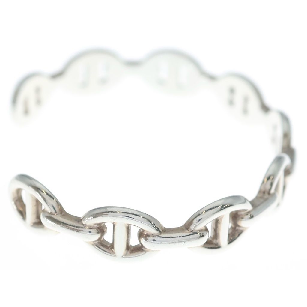 Hermes Chaine D'ancre Bangle Silver Bracelet — view 3