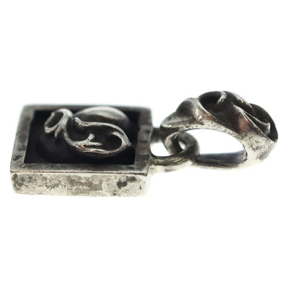 Chrome Hearts Framed Heart Charm Pendant Top Silver — view 3