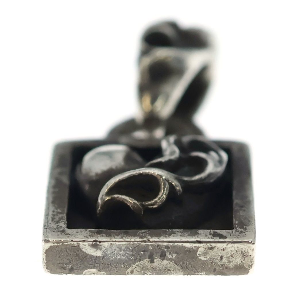 Chrome Hearts Framed Heart Charm Pendant Top Silver — view 5