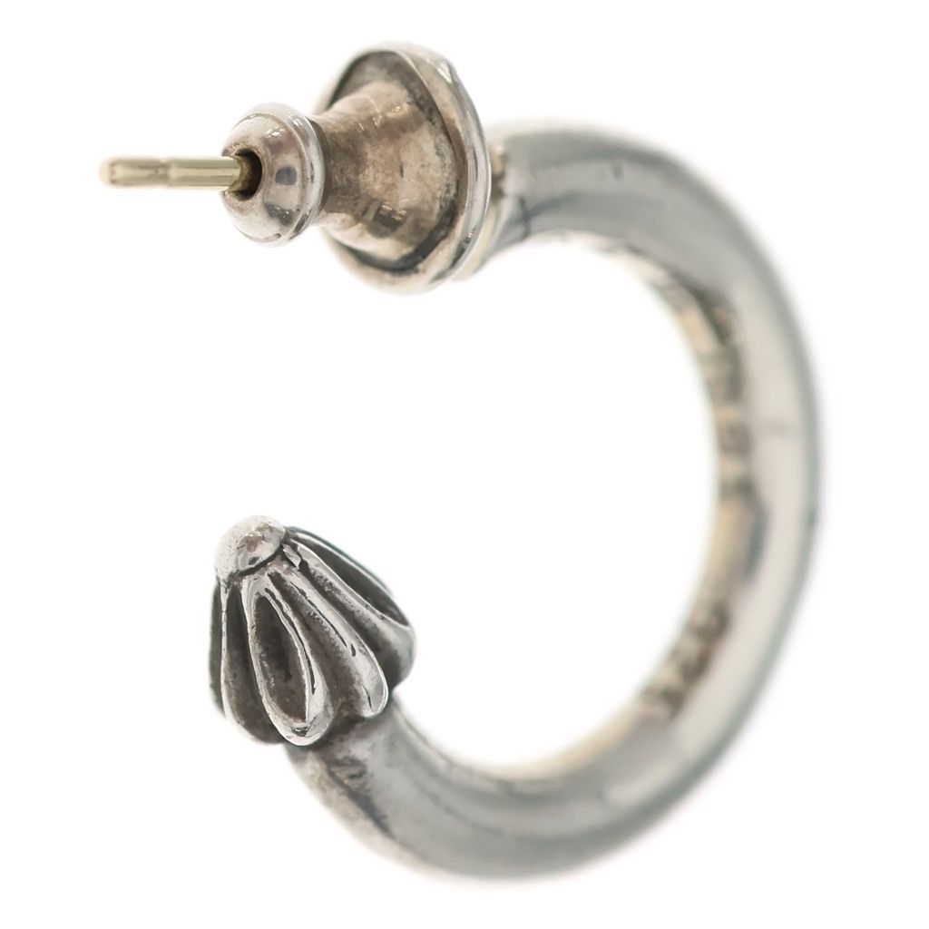 Chrome Hearts Hoop Plain Earrings Silver — view 2