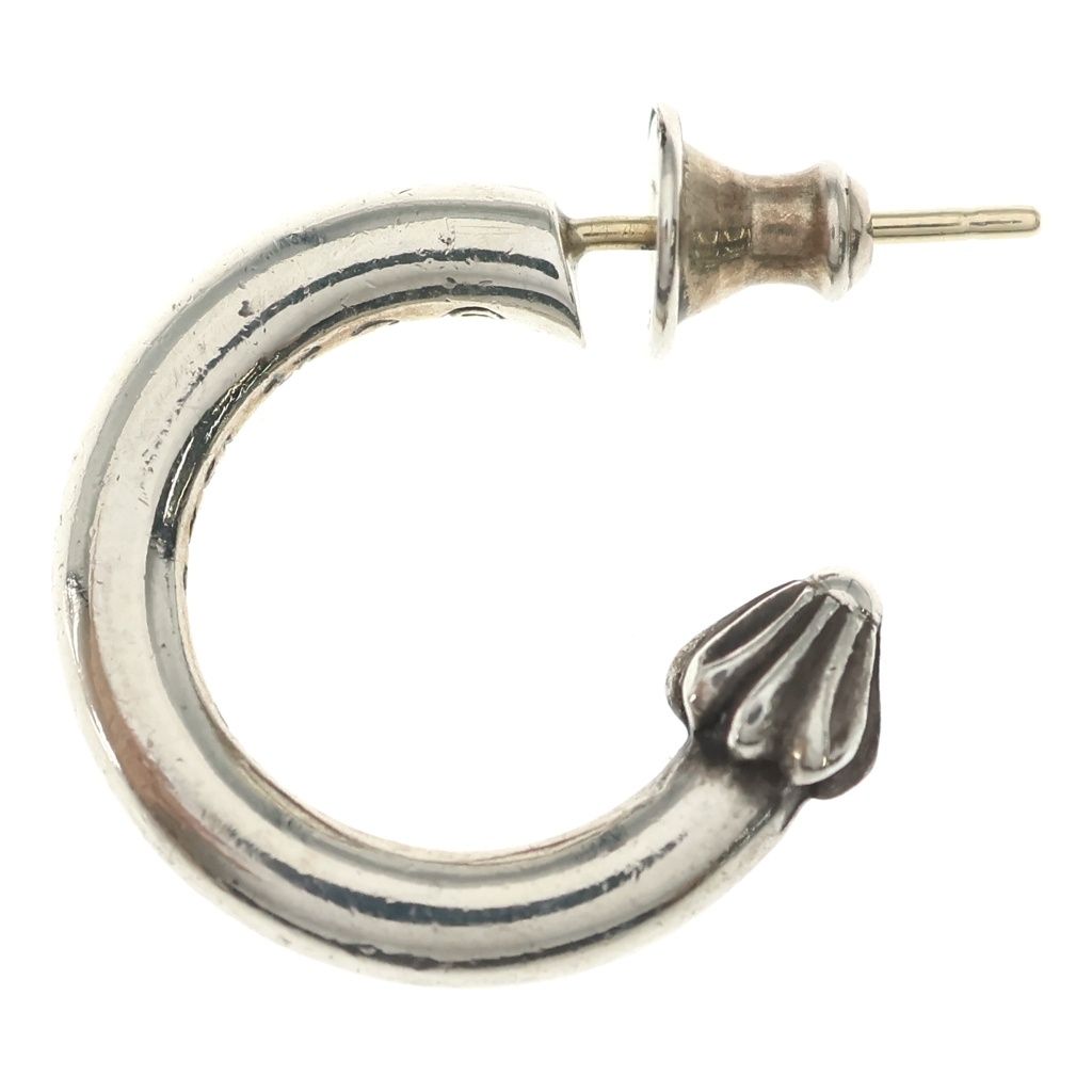 Chrome Hearts Hoop Plain Earrings Silver — view 3