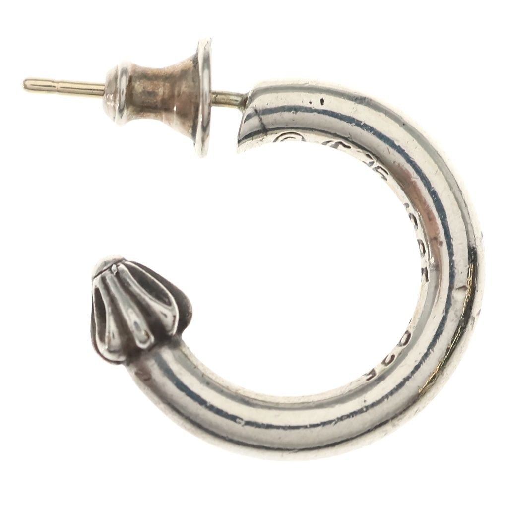 Chrome Hearts Hoop Plain Earrings Silver — view 4