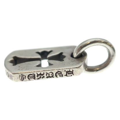 Chrome Hearts DT Tny CO Crs Tiny Cutout Cross Dog Tag Charm Pendant Top Silver — view 3