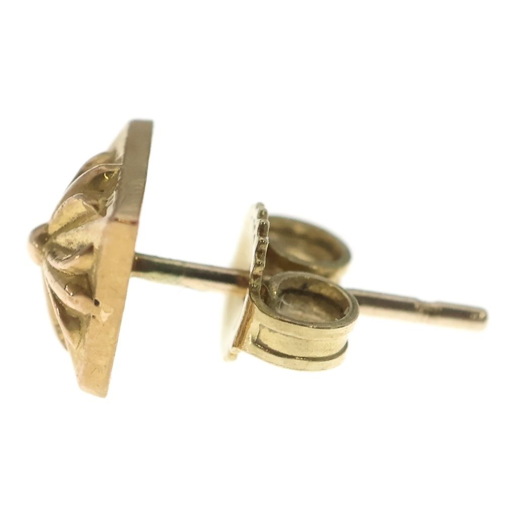 Chrome Hearts 22k Stud Pyramid Pls Earrings Gold — view 3