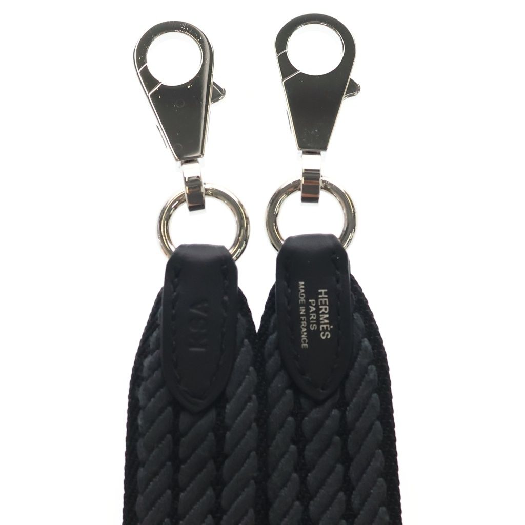 Hermes Bandouliere Strap Grimisty Shoulder Gray Black Silver — view 4