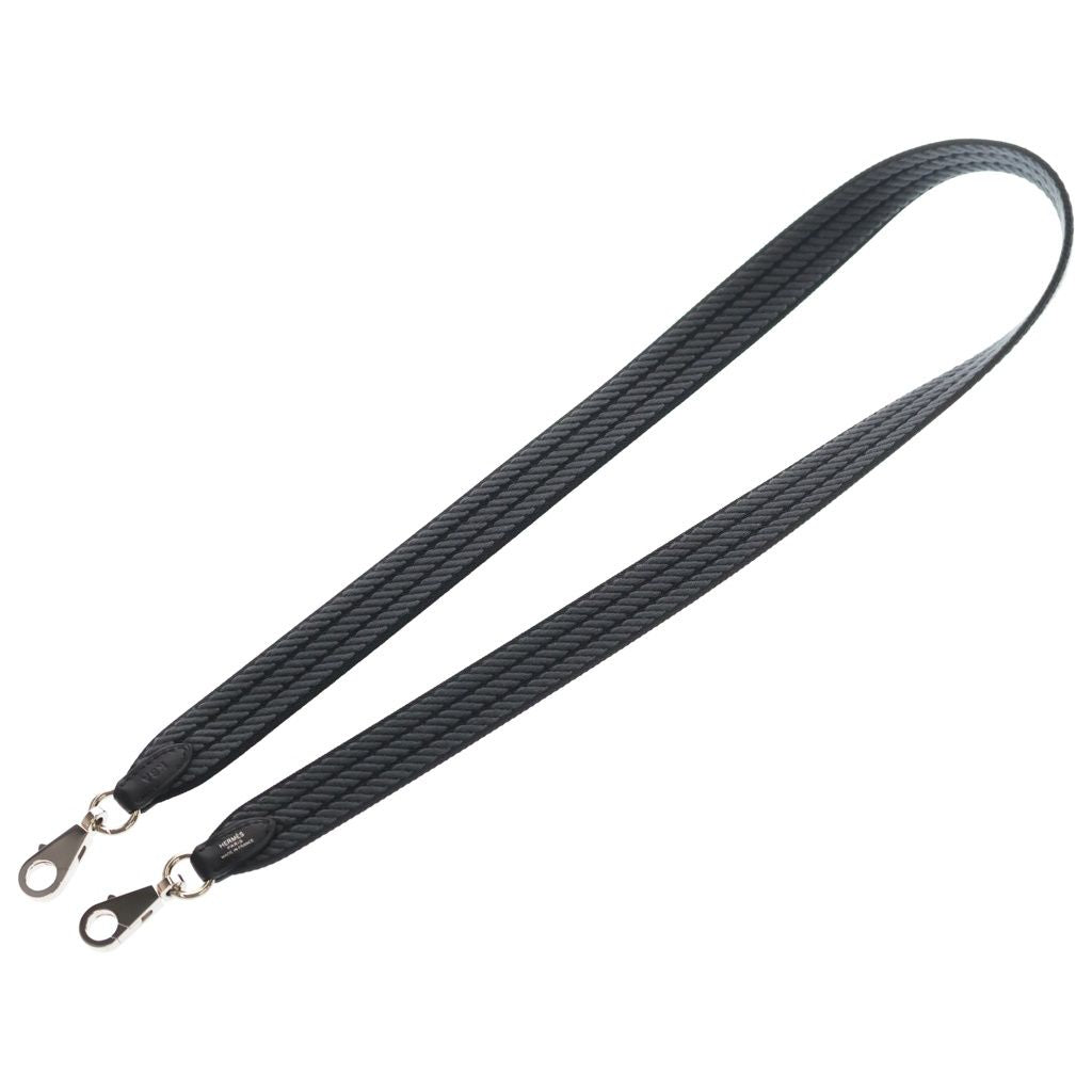 Hermes Bandouliere Strap Grimisty Shoulder Gray Black Silver — view 2