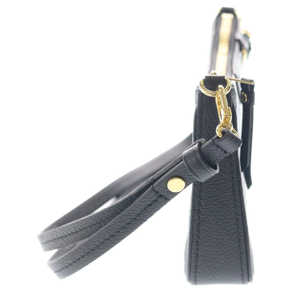 Louis Vuitton Monogram Empreinte Pouch 2-Way Shoulder Bag Chain Black Leather — view 3