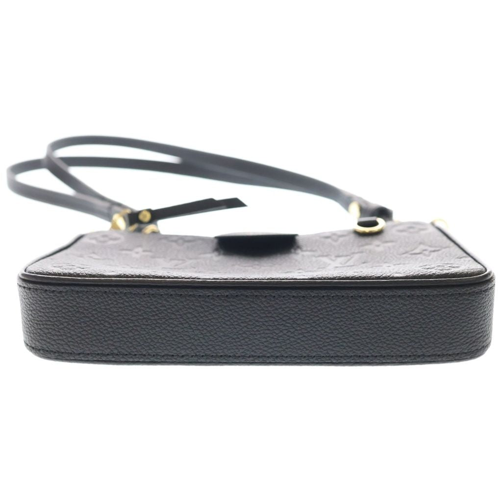 Louis Vuitton Monogram Empreinte Pouch 2-Way Shoulder Bag Chain Black Leather — view 4