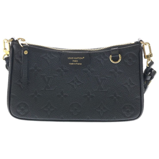 Louis Vuitton Monogram Empreinte Pouch 2-Way Shoulder Bag Chain Black Leather