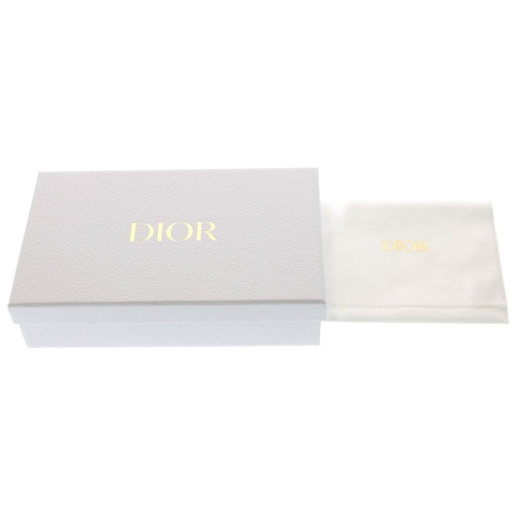 Dior Monsieur Cannage Fragment Case Card Coin Light Purple Leather Gold — view 6