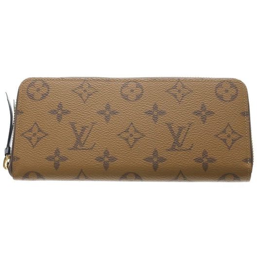 Louis Vuitton Monogram Reverse Portefeuille Clemence Wallet Brown