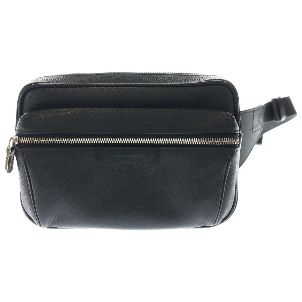 Louis Vuitton Bum Bag Taiga Leather Body Silver Black