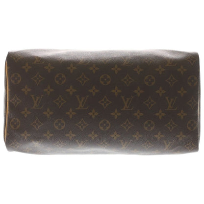 Louis Vuitton Speedy 35 Monogram Leather Handbag Gold Brown — view 4