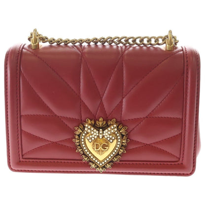 Dolce & Gabbana Devotion Small Leather Chain Shoulder Bag