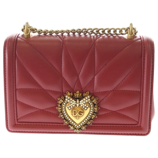 Dolce & Gabbana Devotion Small Leather Chain Shoulder Bag
