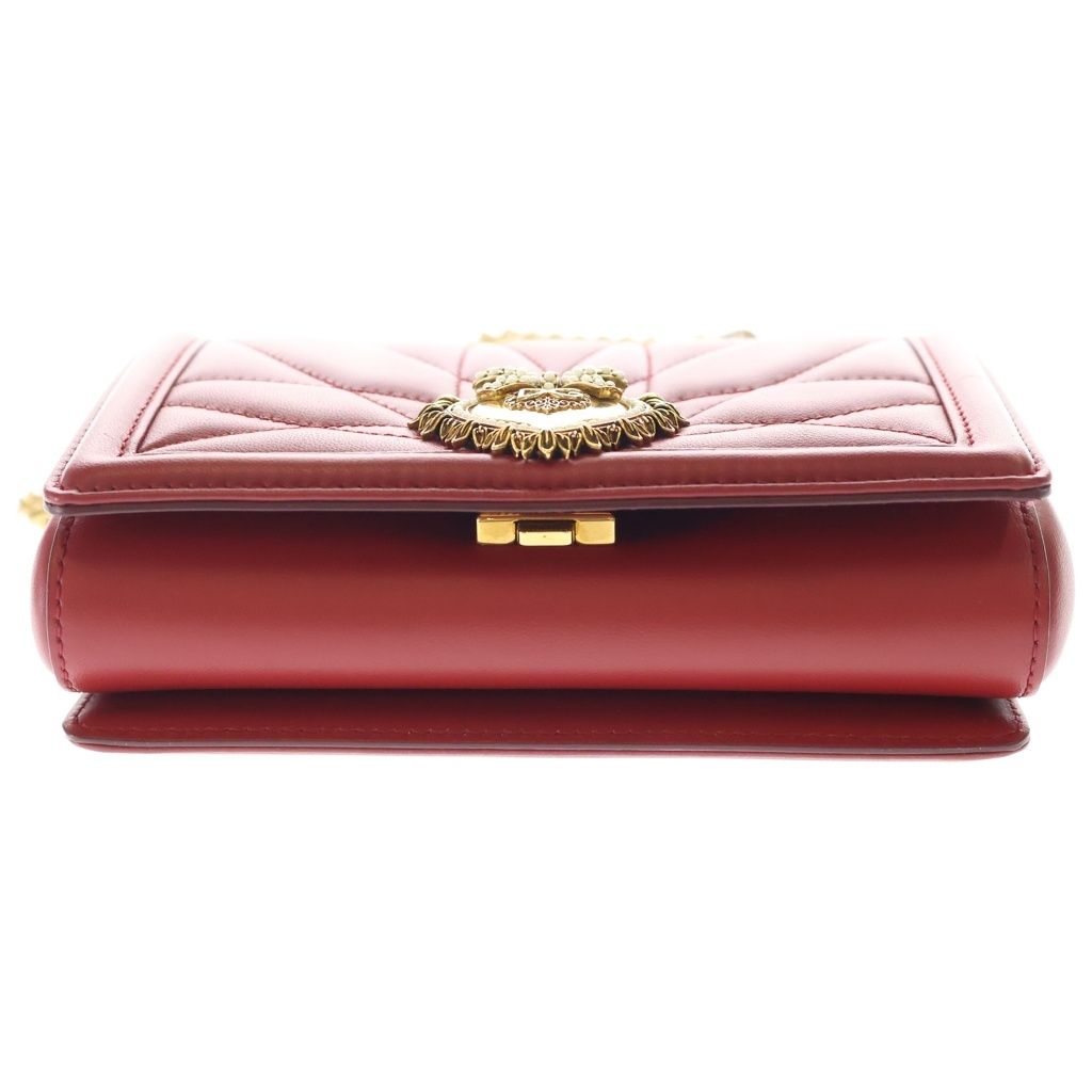 Dolce & Gabbana Devotion Small Leather Chain Shoulder Bag — view 4