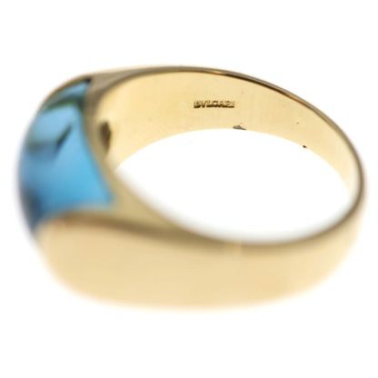 Bvlgari Tronchetto Ring Blue Gold 18k Yellow — view 5