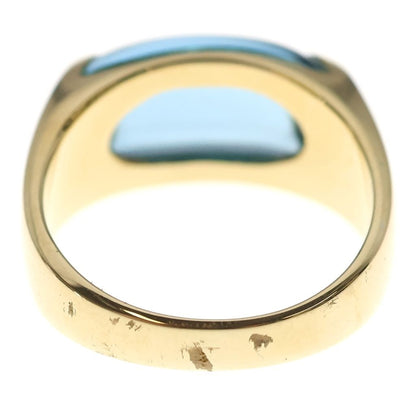 Bvlgari Tronchetto Ring Blue Gold 18k Yellow — view 2