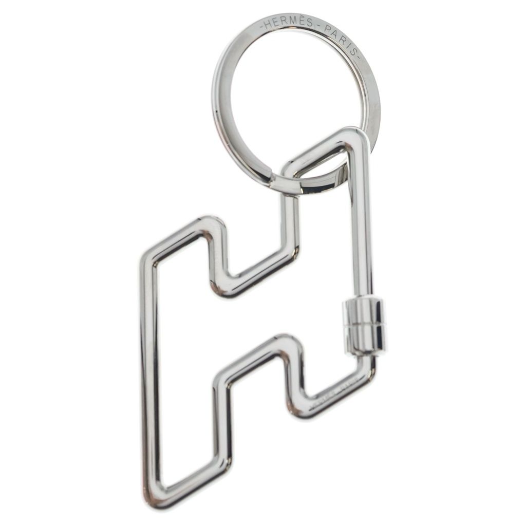 Hermes to Speed Key Ring Key Holder Bag Charm Silver