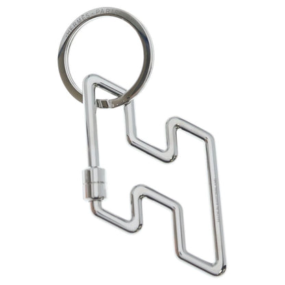 Hermes to Speed Key Ring Key Holder Bag Charm Silver — view 2