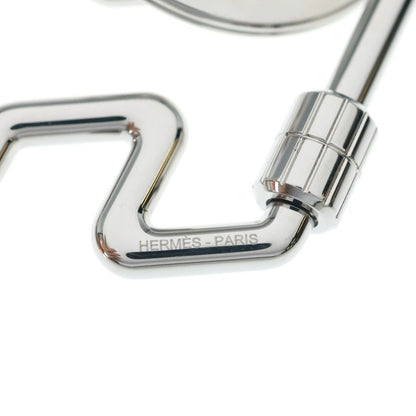 Hermes to Speed Key Ring Key Holder Bag Charm Silver — view 5
