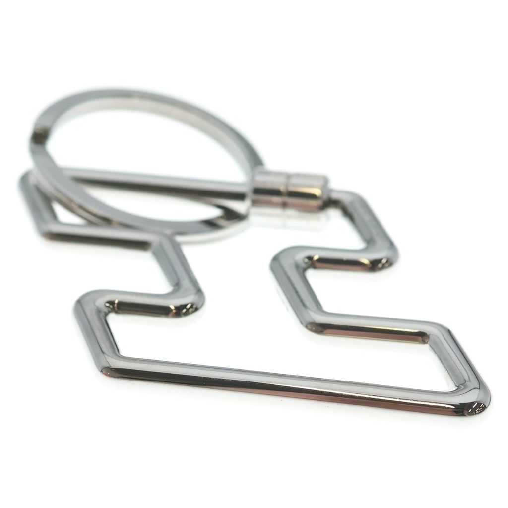 Hermes to Speed Key Ring Key Holder Bag Charm Silver — view 4
