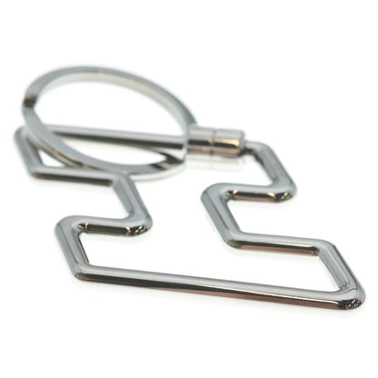 Hermes to Speed Key Ring Key Holder Bag Charm Silver — view 4