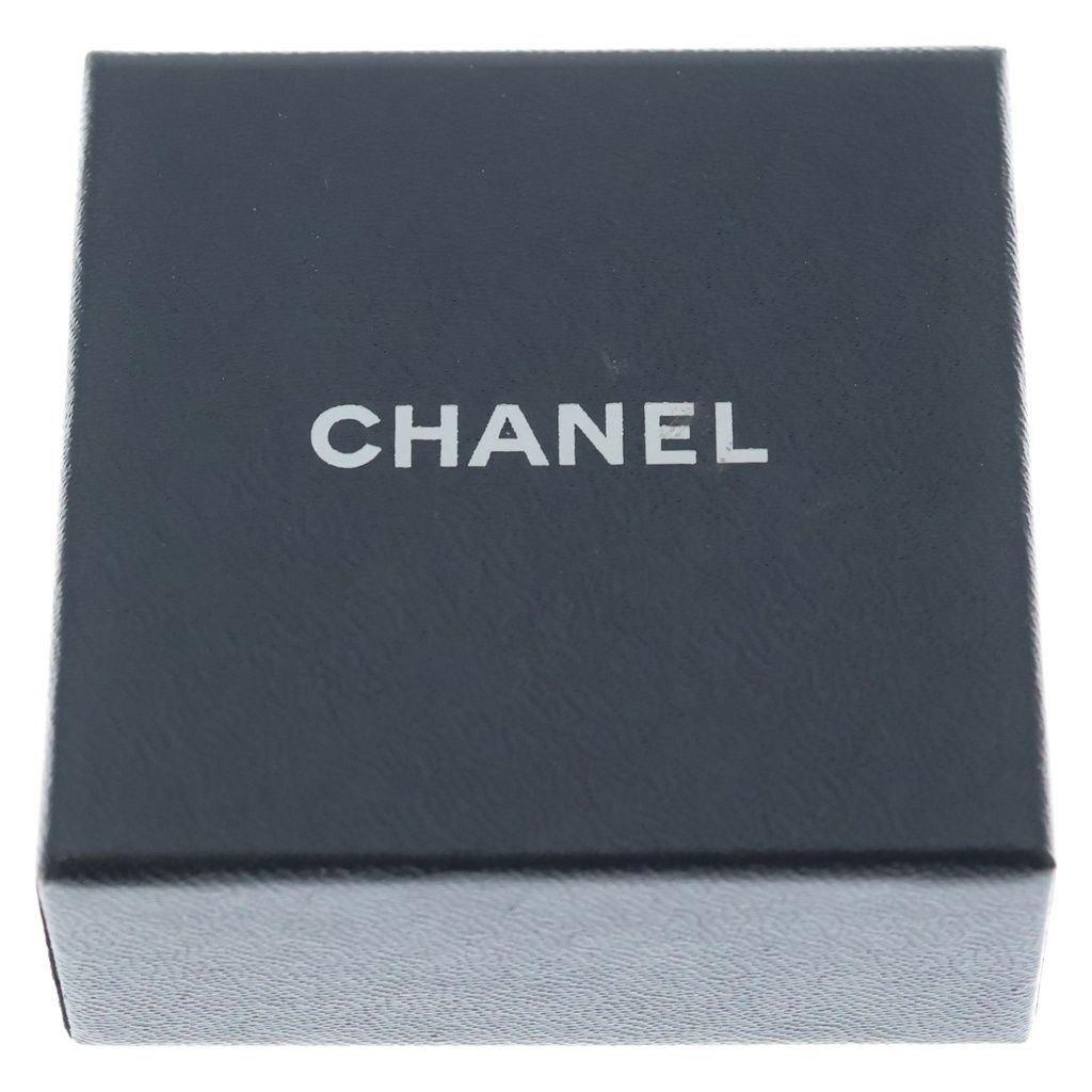 Chanel CC Logo Oval Round Earrings Black Gold — view 6