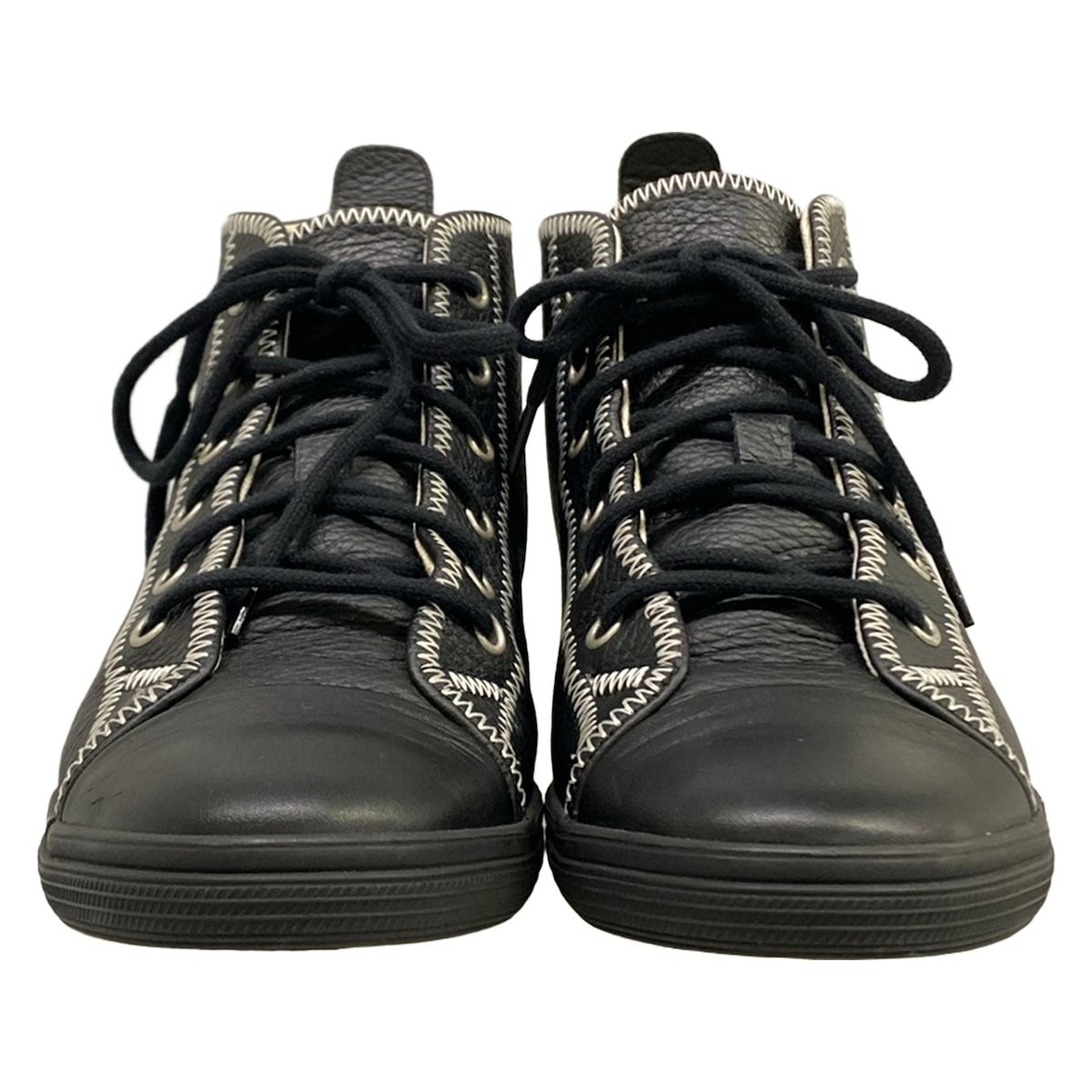 Chanel Sneakers Black High Cut Leather — view 5