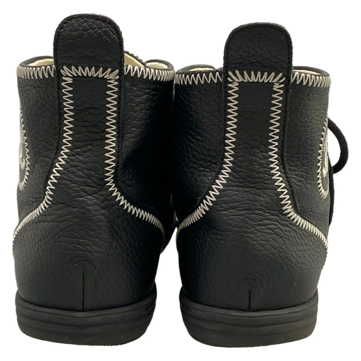 Chanel Sneakers Black High Cut Leather — view 6