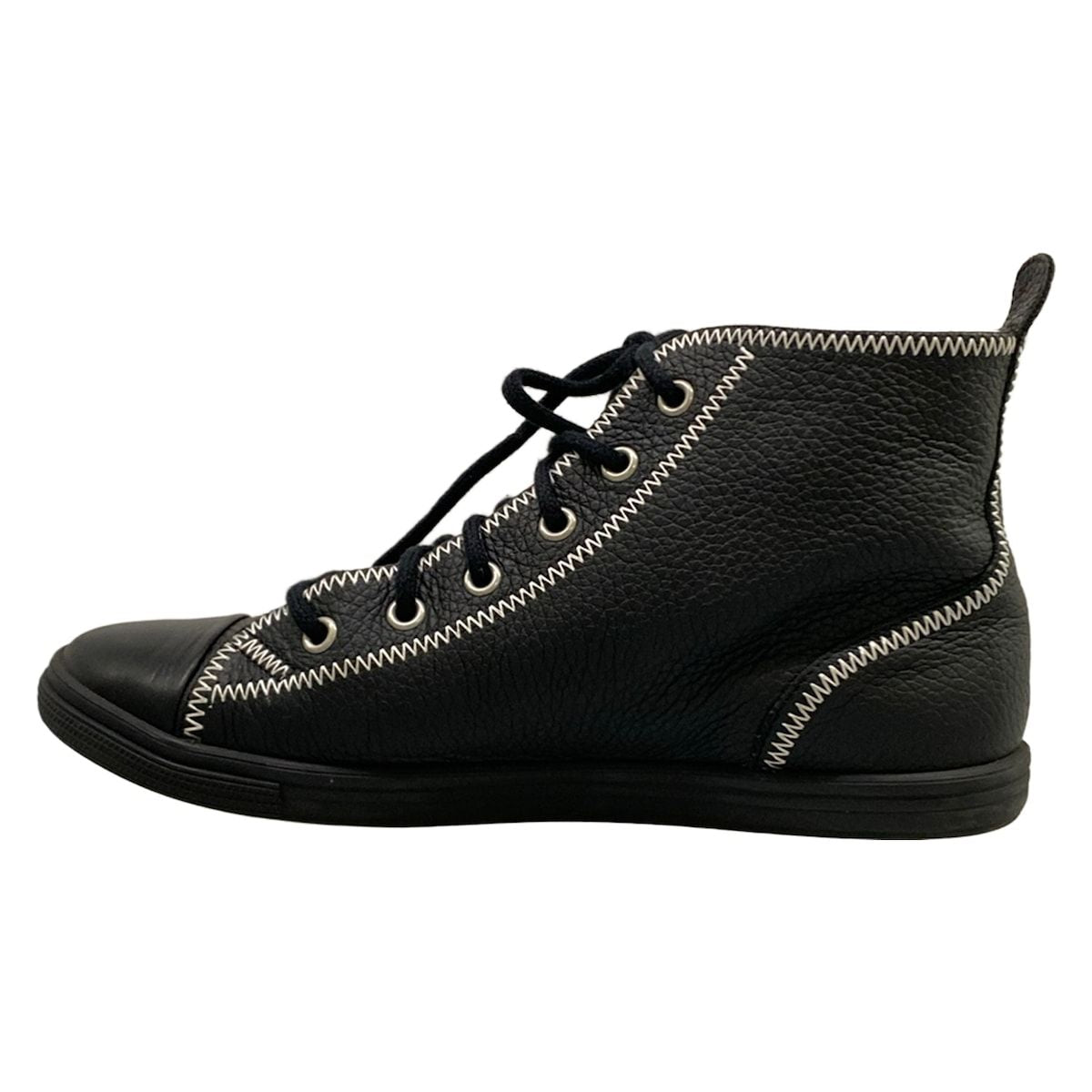 Chanel Sneakers Black High Cut Leather — view 3