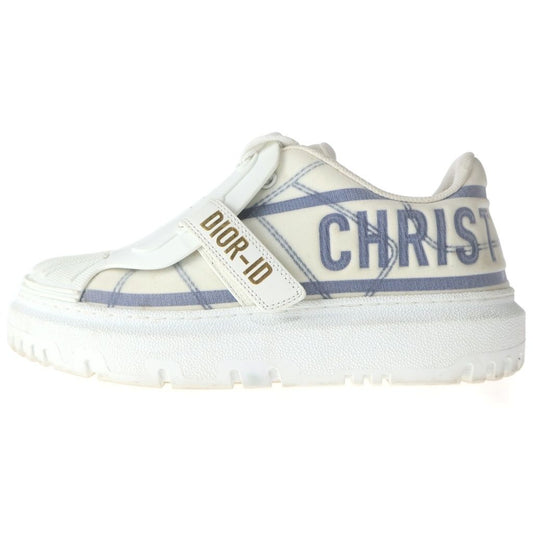 Dior Id Rubber Panel Low Cut Sneakers White 351