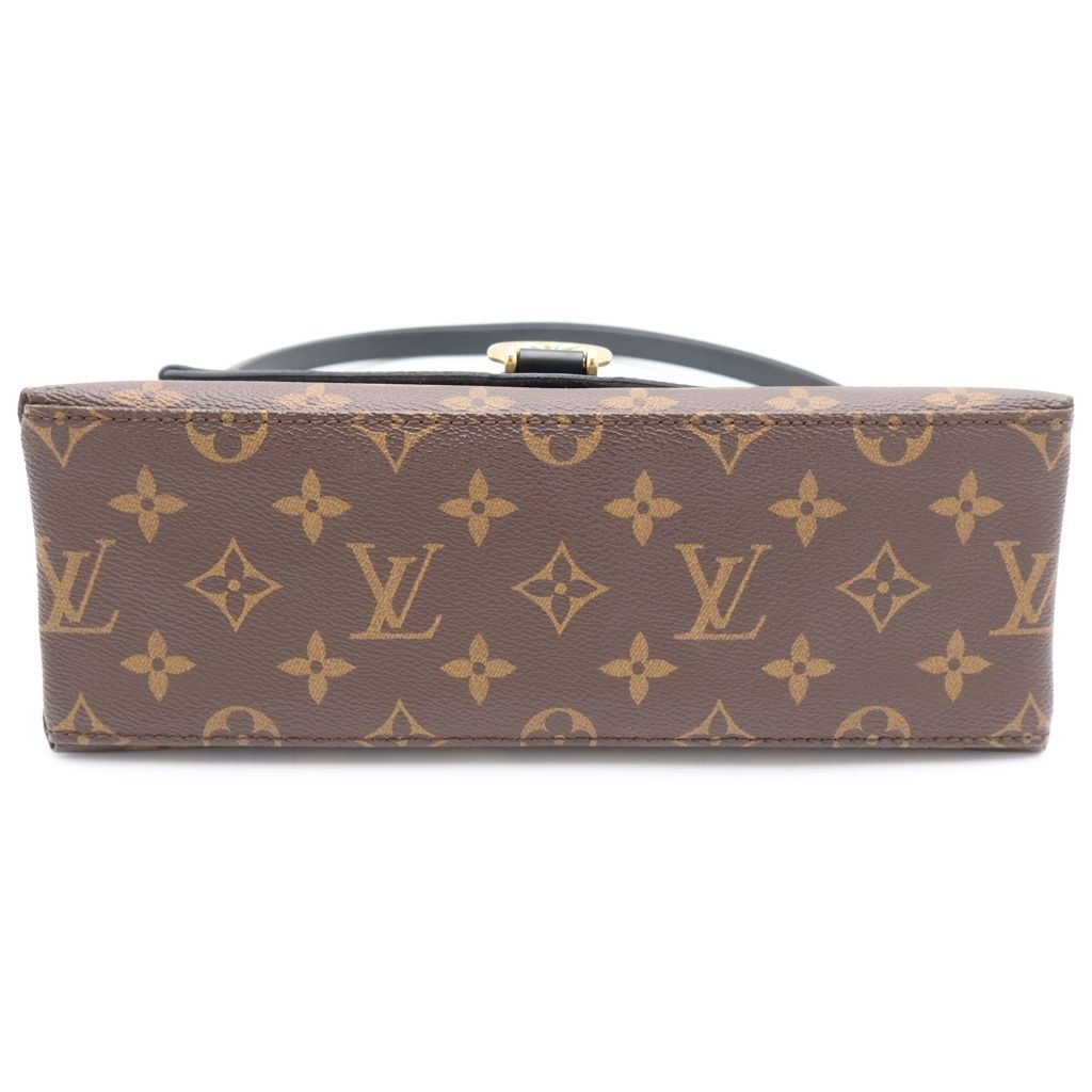 Louis Vuitton Monogram Saint Michel Epi Leather Shoulder Bag Gold Black Brown — view 4