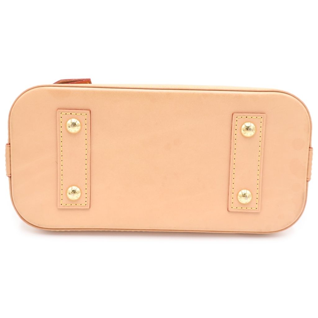 Louis Vuitton Monogram Alma BB 2-Way Shoulder Bag Brown Leather Gold — view 4